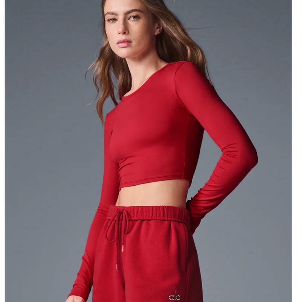 Alosoft Crop Finesse Long Sleeve